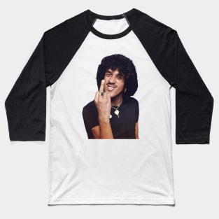 Phil Lynott in colour Baseball T-Shirt